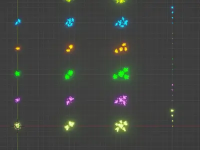 Gierki - SciFi LowPoly Fantasy Ore Pack Low-poly 3D model