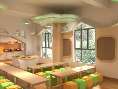 Kindergarten classroom 3D model
