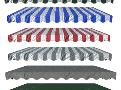 awning kitbash 3D model