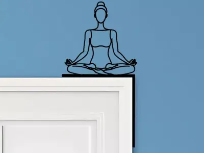 Yoga Door Corner Decor 3D print model