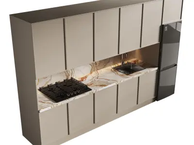 Modern kitchen 14 3D model