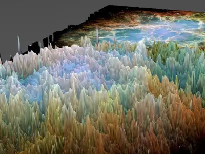 HUBBLE - CRAB NEBULA - DEEP SKY OBJECT 3D SOFTWARE ANALYSIS 3D print model