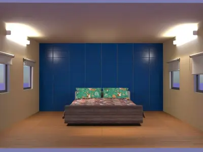 Bedroom Basic Low-poly 3D model