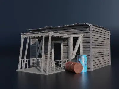Old Shack-Slum 3D model