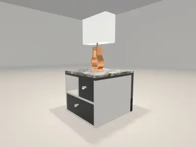 Modern side table 1003 Free 3D print model