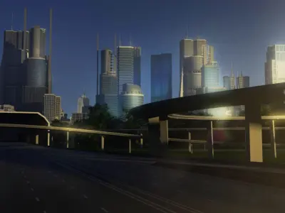 Freeway05 City 3D model