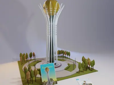 Landmarks of the world H to K Low-poly 3D model