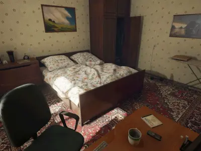 Post Soviet Room  - UE5 Low-poly 3D model