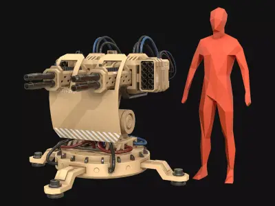 Turret Concept-2-Desert 3D model