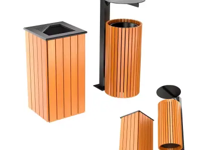 trash can 3D model 7
