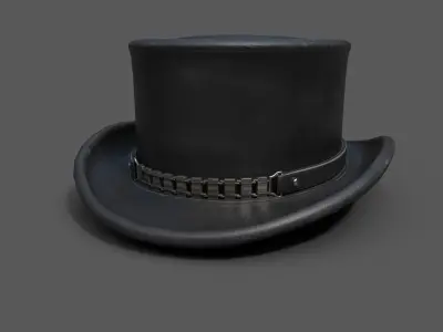 Human Hat scifi  Low-poly 3D model