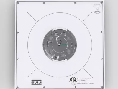 Square Recessed LED Panel 24W Downlight Low-poly 3D model