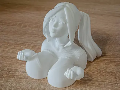 Cute phone holder 3D print model