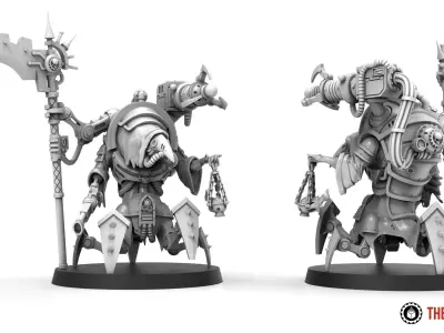 Dark Techno - Domination Priest and Plaguepriest Upgrade 3D print model