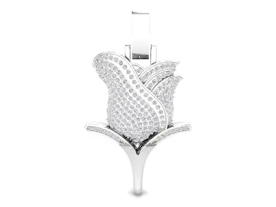 rose pendant 3D print model buy