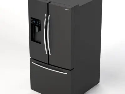 Samsung RF263BEAESG AA French Door Refrigerator 25 cu ft 3D model