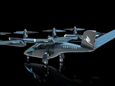  VX4 Electric Aircraft - Vertical Aerospace PBR 