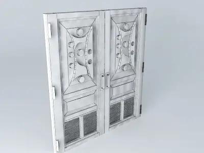 Brown door Free 3D model