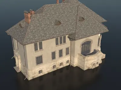 47 exterior buildings pack ready for production 3D model