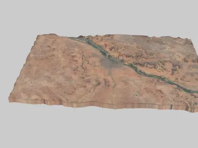 NIAMEY City Low-poly 3D model