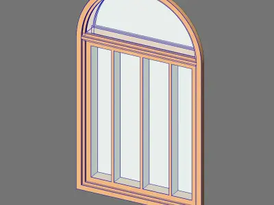 Arched Window 3D model