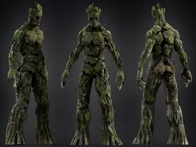 Groot Low-poly 3D model