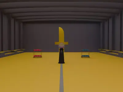 Squid Game Key-Knife Hall Season 3 3D model