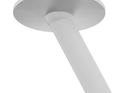 Modern LED tube spotlight Low-poly 3D model