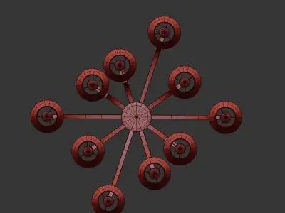 Dayton Chandelier 25 3D model