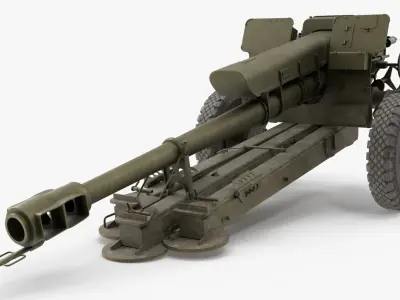  122 mm Towed Howitzer Green 