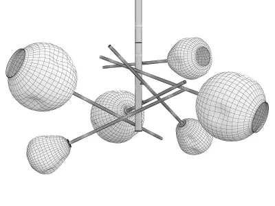 Regina Andrew Molten Glass Chandelier 3D model