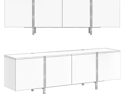 SIDEBOARD EDGE Low-poly 3D model