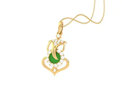 Spiritual Ganesha Pendant 3D print model order
