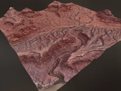 Canyon Landscape A - Scan 3D model