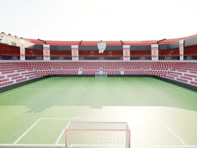 AS Nancy Lorraine Football Stadium Low-poly 3D model