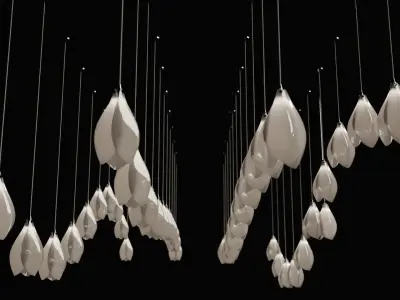 Bloom ceiling lamp 3D model