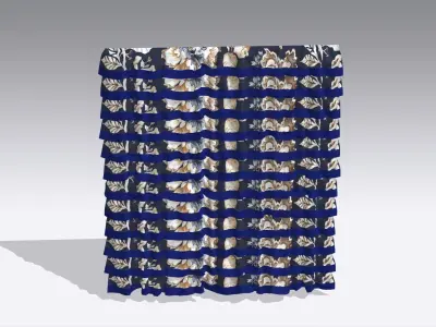 Curtain Low-poly 3D model