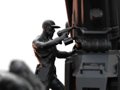 Scifi Technicians  3D print model