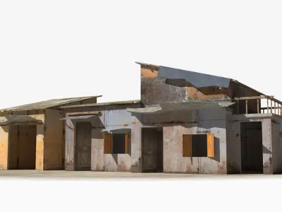 Slum x17 Low-poly 3D model purchase