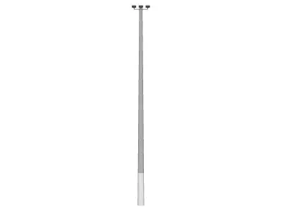 Concrete Lamp Post - Light Pole - Light Post - Street Light 17 3D model