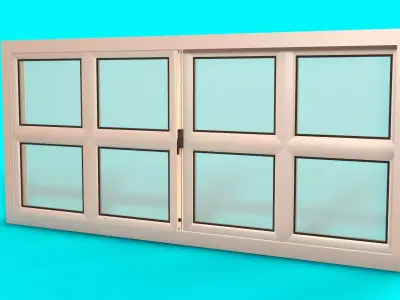 Aluminium Window 3D model