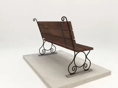 Park Bench 3D model