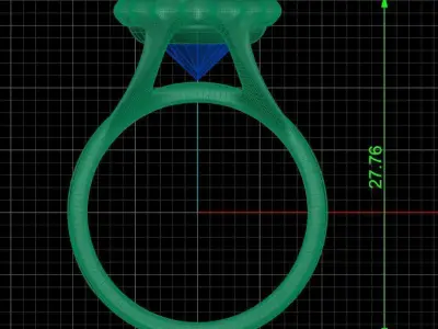 Jewelry ring 384 3D print model