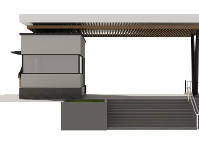 security room facade design  3D model