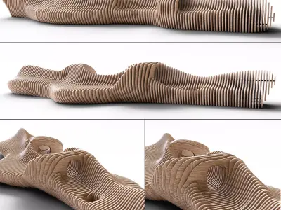 Parametric banch n5 3D model