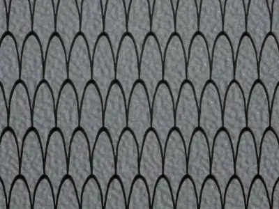 Fish Scale White Glass Pattern Transparent PBR Seamless Texture