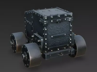 Iron Bastion Heavy Siege Ram 3D Model Low-poly 3D model