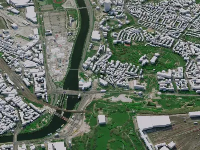 Stuttgart - Germany 3D model