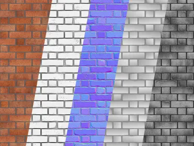 Wall Brick Design-10-PBR-2K-4K Texture