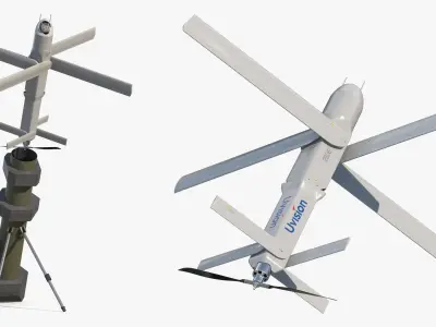  Hero 120SF Drone Launch System with UAV in Flight 